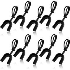 10 Pcs Strapped Mouth Guard Sports Mouthpiece for Football, Boxing, Basketball,