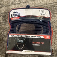 Lonsdale Challenger Open Faced Headguard Black Large