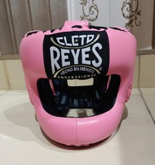 MMA Pink Reyes Professional Boxing Traditional Headgear Available In All Sizes