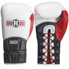 Ringside Lace IMF Tech Boxing Training Sparring Gloves 16-Ounce Black