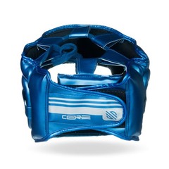 Sanabul Core Series Boxing Headgear for Men & Large-X-Large, Blue/Silver