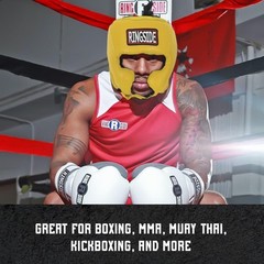 Ringside Competition Boxing Headgear X Large White Enhanced Protection MMA Gear