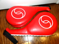 Taekwondo Kick Boxing Karate Paddles PU Leather Muay Thai MMA Martial Art
