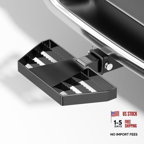 Hitch Step for 2″ Receiver, Universal Rear 450LBS/15.9″ Length Rounded corner