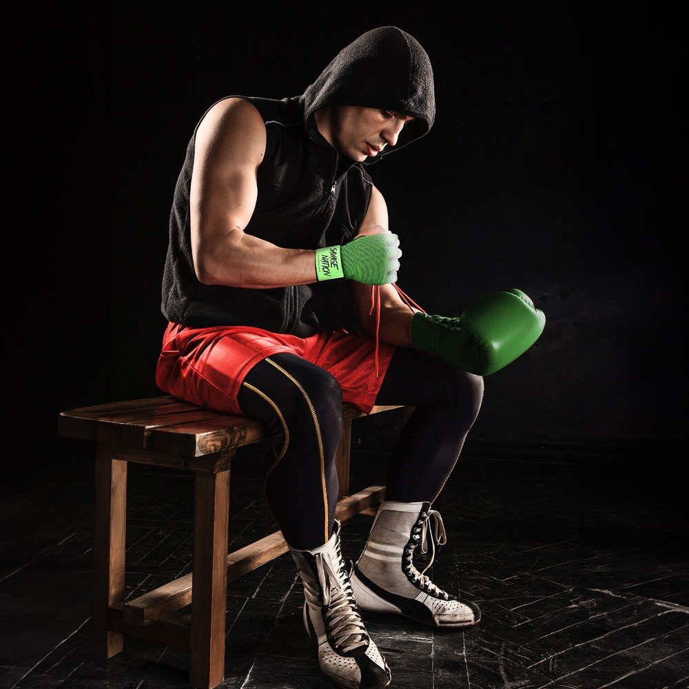 BeSavage Gel Padded Inner Gloves with Hand Wraps MMA Muay Thai Boxing Fight PAIR