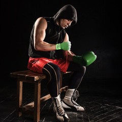 BeSavage Gel Padded Inner Gloves with Hand Wraps MMA Muay Thai Boxing Fight PAIR