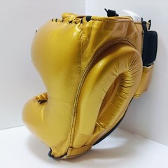 Cleto Reyes Boxing Head Gear Full Face Type Size Free Gold from Japan Used