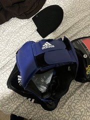 Adidas Two Headgear Set Official IBA Approved Boxing Headgear. Red And Blue