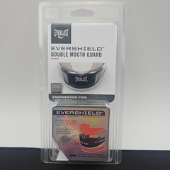Everlast Evershield Double Mouth Guard Black Red Boxing MMA Protection 1400007