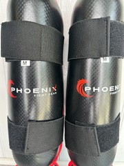 Phoenix Fight Gear Kids Champion Shinguards for MMA Kickboxing Sparring Size M