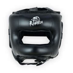 Revansh Elite Genuine Leather Boxing Headgear Sparring L/XL Black