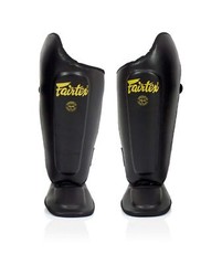 Fairtex Muay Thai Shin Guards SP8 Shin Protection for Muay Thia MMA K1 Black