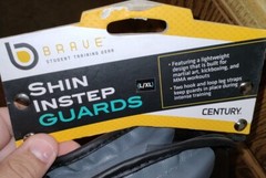 Century Brave Shin Instep Guards Sz L/XL Mixed Martial Arts MMA Kick Boxing NEW!