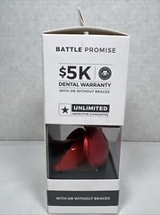 Battle Sports Chrome Oxygen Lip Protector Mouthguard with Strap