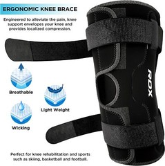 Knee Support Brace by RDX, Elastic, Knee Support for Joint Pain Relief, Neoprene