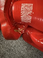 Red Martial Arts Sparring Foot And Hand Guards, Shin Guards Muay Thai Kickboxing