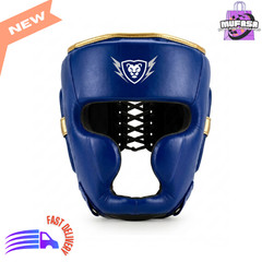 MUFASA INTERNATIONALS Cowhide Leather Boxing Headguard