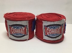 Combat Sports Semi-Elastic Handwraps Boxing Hand Wraps Red Kick MMA
