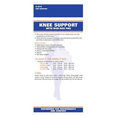 CHAMPION Knee Support Hor-Shu Patella Stabilizer Neoprene X-Large Black