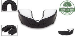 Challenger Mouthguard for Adults, Black/Ice, Custom Fit for Contact Sports