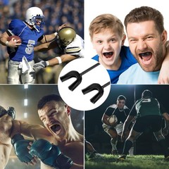 TOODOO 3 Pcs Football Mouth Guard with Strap Youth Mouth Guard Football Mouth…
