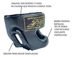 Red Leather PRO Boxing Full Face Headgear String Made In MEXICO Adults Zepeda