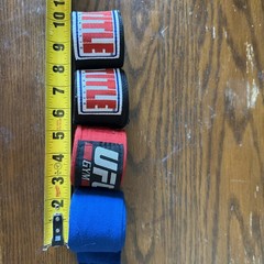 Title Boxing Traditional Weave Handwraps-2 Black 1 blue 1 red 4 total