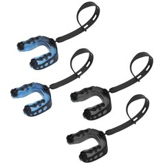 4Pack Football Mouth Guard, Soft Youth Guard Black,blue