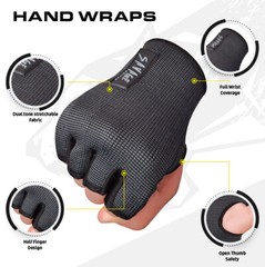Boxing Hand Wraps, Boxing, Compression Wrist Sleeves, Padded Gloves MMA Muay Tha