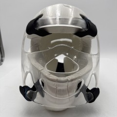 Thunder ProForce Martial Arts Boxing Headgear Face Shield White Medium