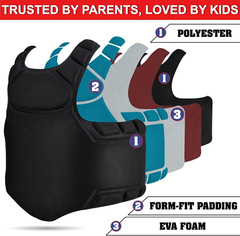 Kids MMA Chest Guard – Body Protector for Ages 5-11, Training Gear