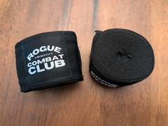 Rogue Combat Club Black Hand Wraps Combat Sports MMA Martial Arts