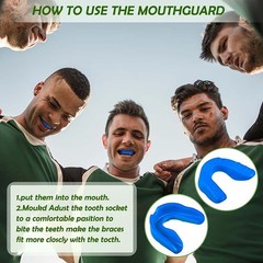 Protective 10PCS Silicone Gum Protector Mouthguard for Sports Injury Prevention