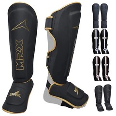 MRX Shin Instep Pads MMA Leg Foot Guards Muay Thai Kick Boxing Guard Protector