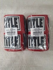 New Sealed 2 Sets Title Boxing Red Traditional Weave Handwraps 180″