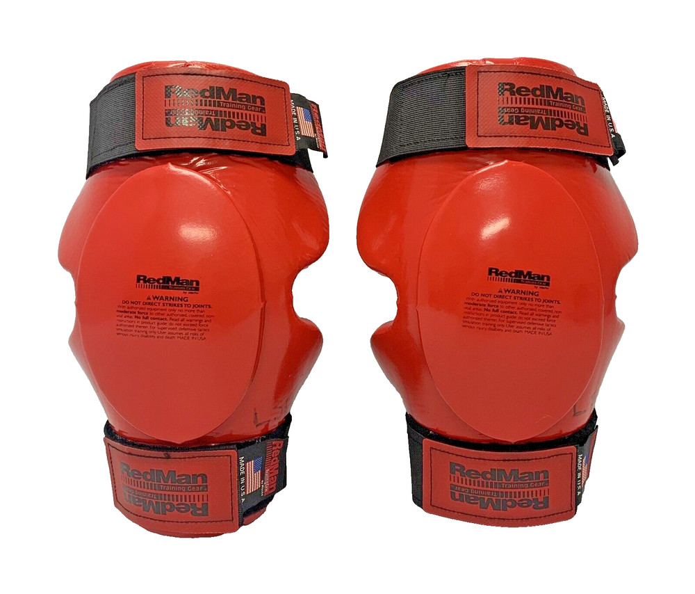 One Pair Macho RedMan Knee And/Or Elbow Pads Guards Boxing MMA Red L/XL