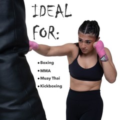 Fadi Sports Red 180″ 120″ Boxing Hand Wraps Elastic MMA Muay Thai Wrist Support