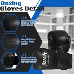 YORWHIN Boxing Headgear, Head Gear Large-X-Large, Black, Red, Blue