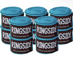 Ringside Mexican Style Boxing Hand Wraps 5 Pairs Pack Electric Blue 180