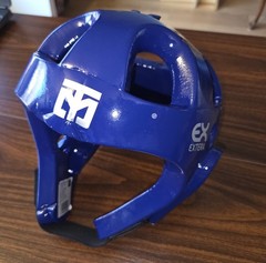 MOOTO EXTERA Head Gear Taekwondo Guard Blue Headgear WT WTF – Medium
