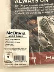 New McDavid Ultralight Laced Ankle Brace Support – Small-Level 3