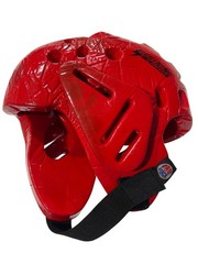 ProForce Lightning Red Martial Arts Sparring Headgear Large Durable Foam Safety