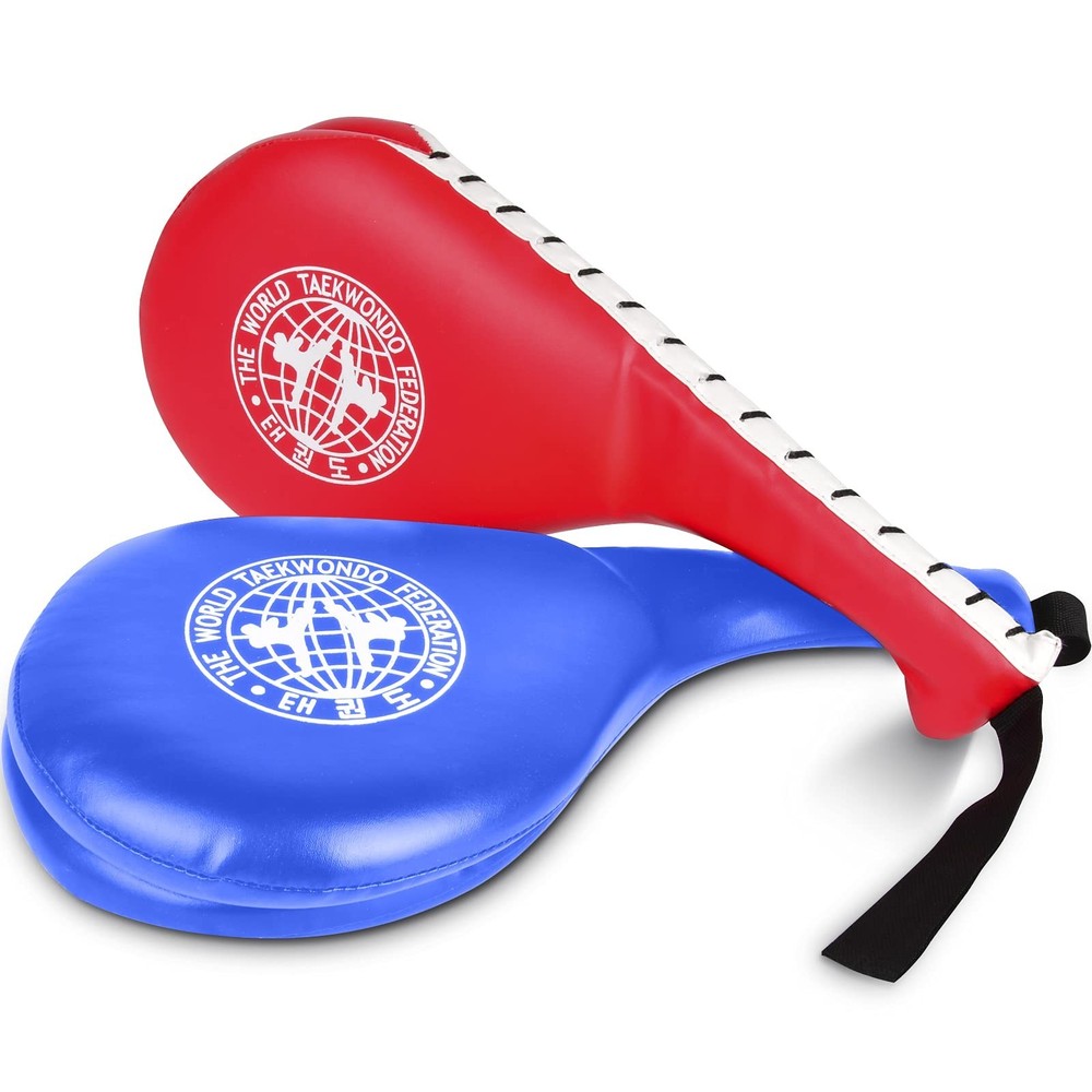 Double Strike Kick Pads 2 Pack Martial Arts Training Target Pads Blue Red