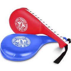 Double Strike Kick Pads 2 Pack Martial Arts Training Target Pads Blue Red