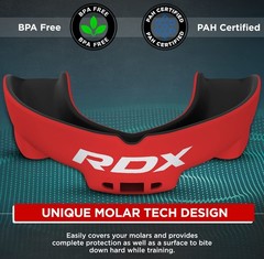 RDX Mouth Guard for Boxing MMA Kickboxing Muay Thai Junior Below 12 Year, Red