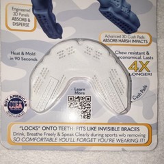 BulletProof Braces Version Mouthguard for Braces, One Size, White