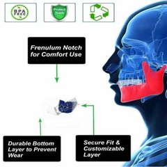 Double Mouth Guard Gum Shield Teeth Protector Boil Bit Football, Boxing, Rugby