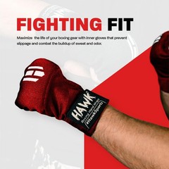 Padded Inner Gloves for Boxing, Kickboxing, Muay Thai, MMA Gel Hand Wraps