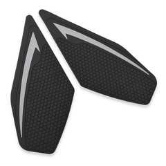 Motorcycle Non-Slip Rubber Gas Tank Pads with Knee Grips Compatible with Gray