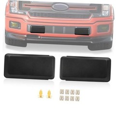 2Pcs F150 Front Bumper Guards Pads Cover Insert Cap Compatible with 18-20 F-150